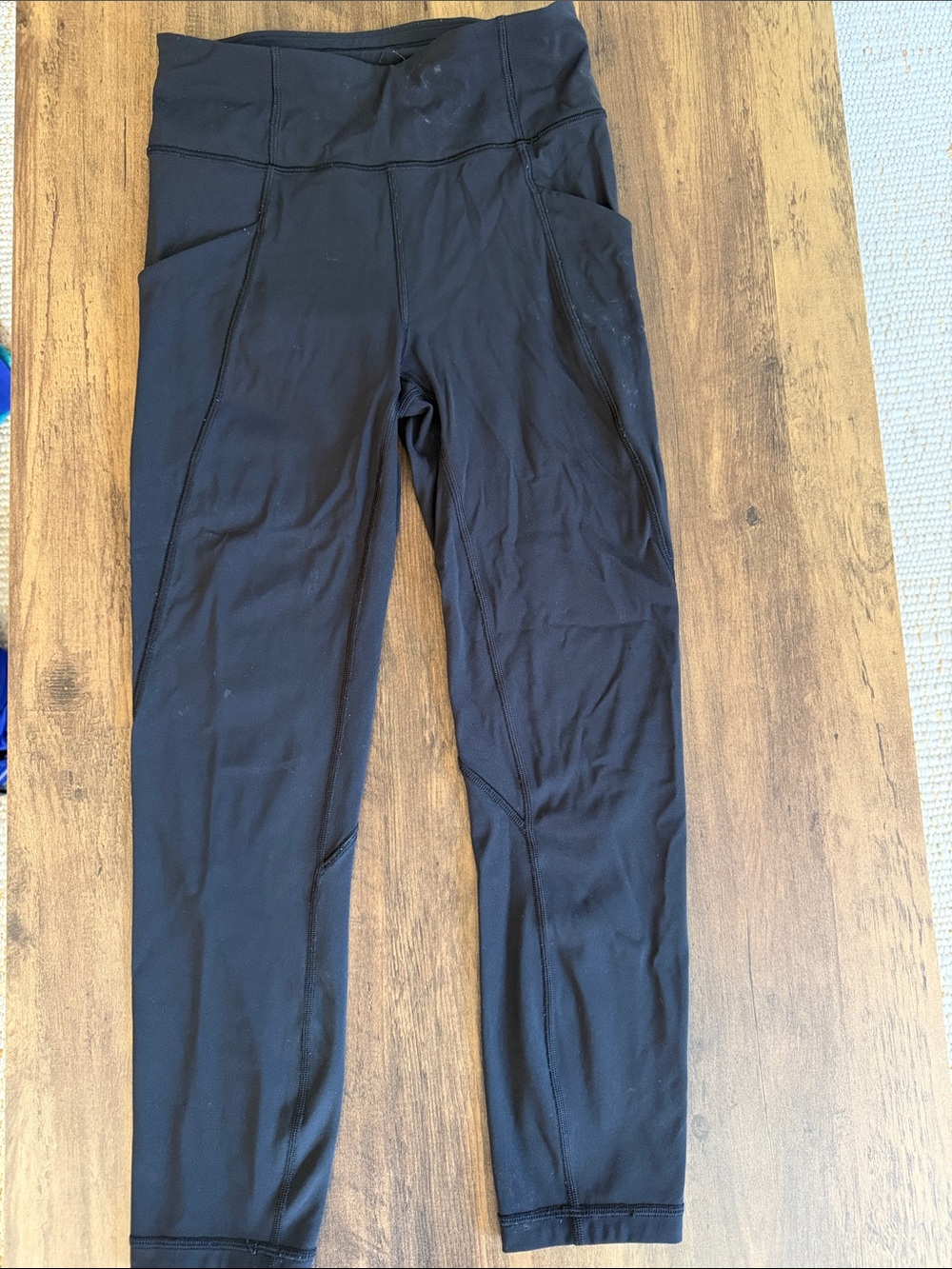 lululemon Black High-Rise Leggings with Side Pockets
